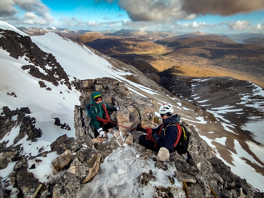 Climbers on the Black Carls