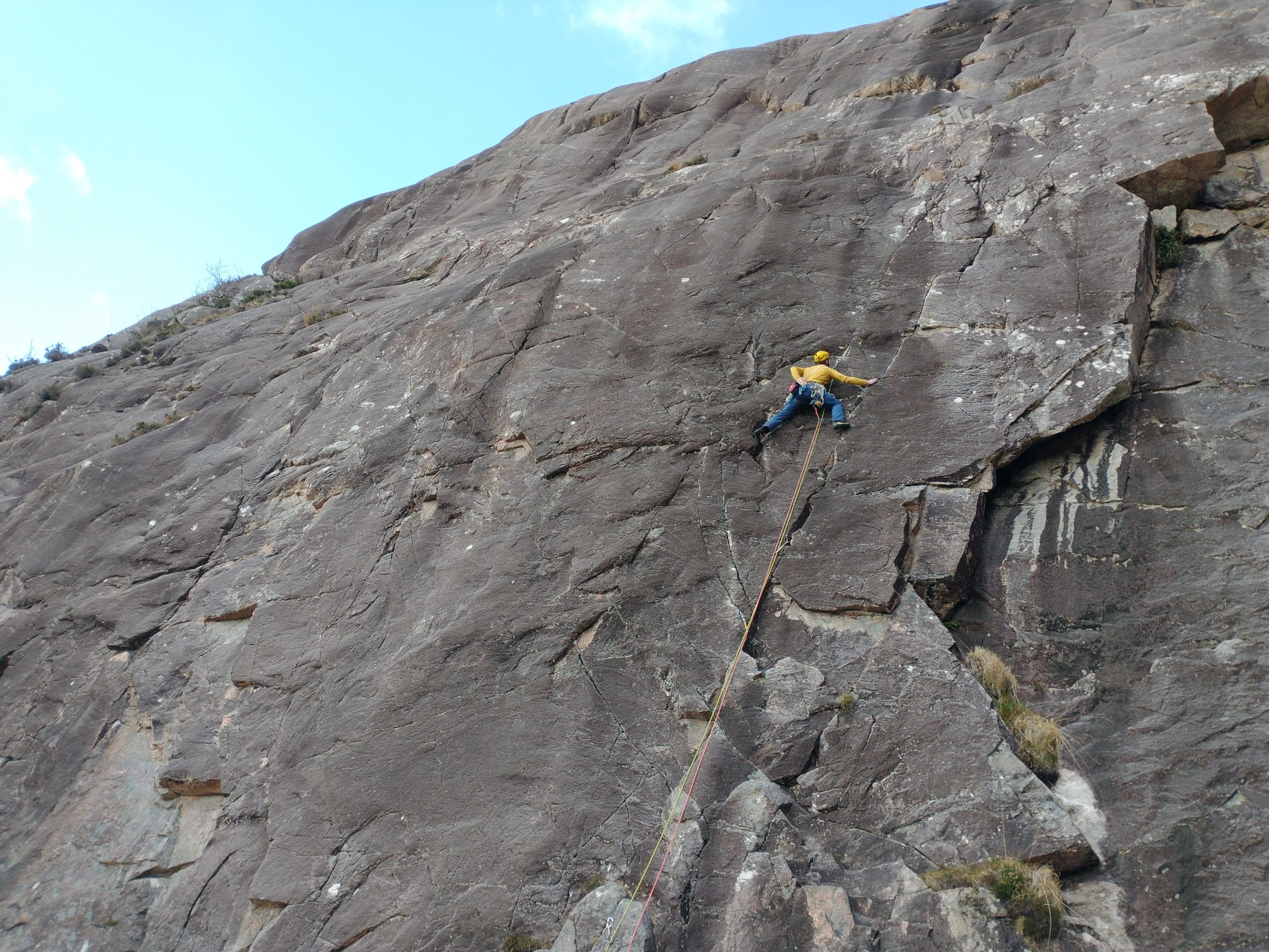 Guided Climbing on the Main Wall at Diabaig