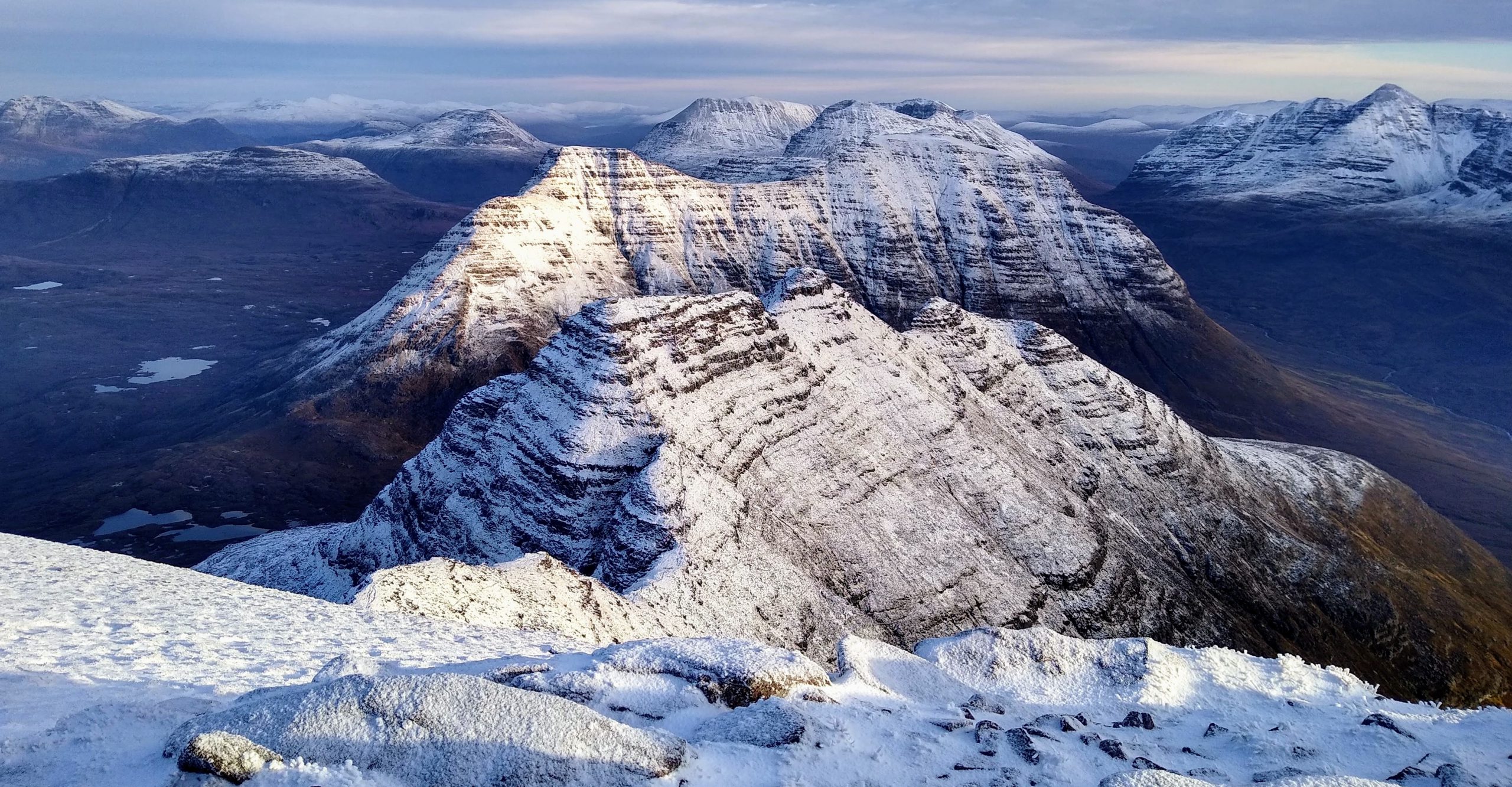 The Horns of Alligin in Winter