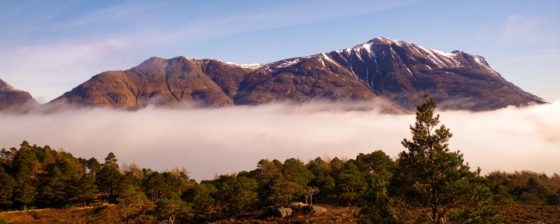 Liathach in spring from the west