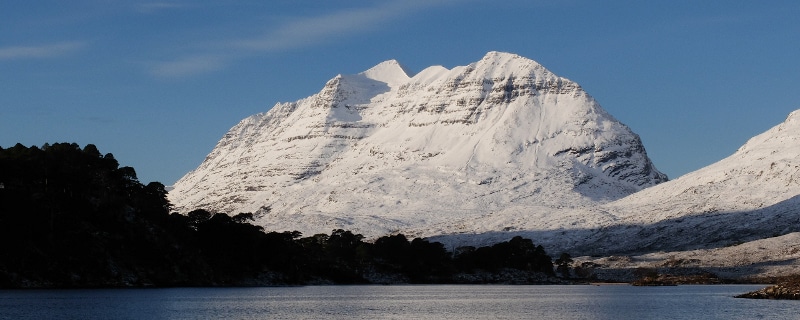 Stuc a Choire Dhuibh Bhig and Spidean a' Choire Leith on Liathach from Glen Torridon