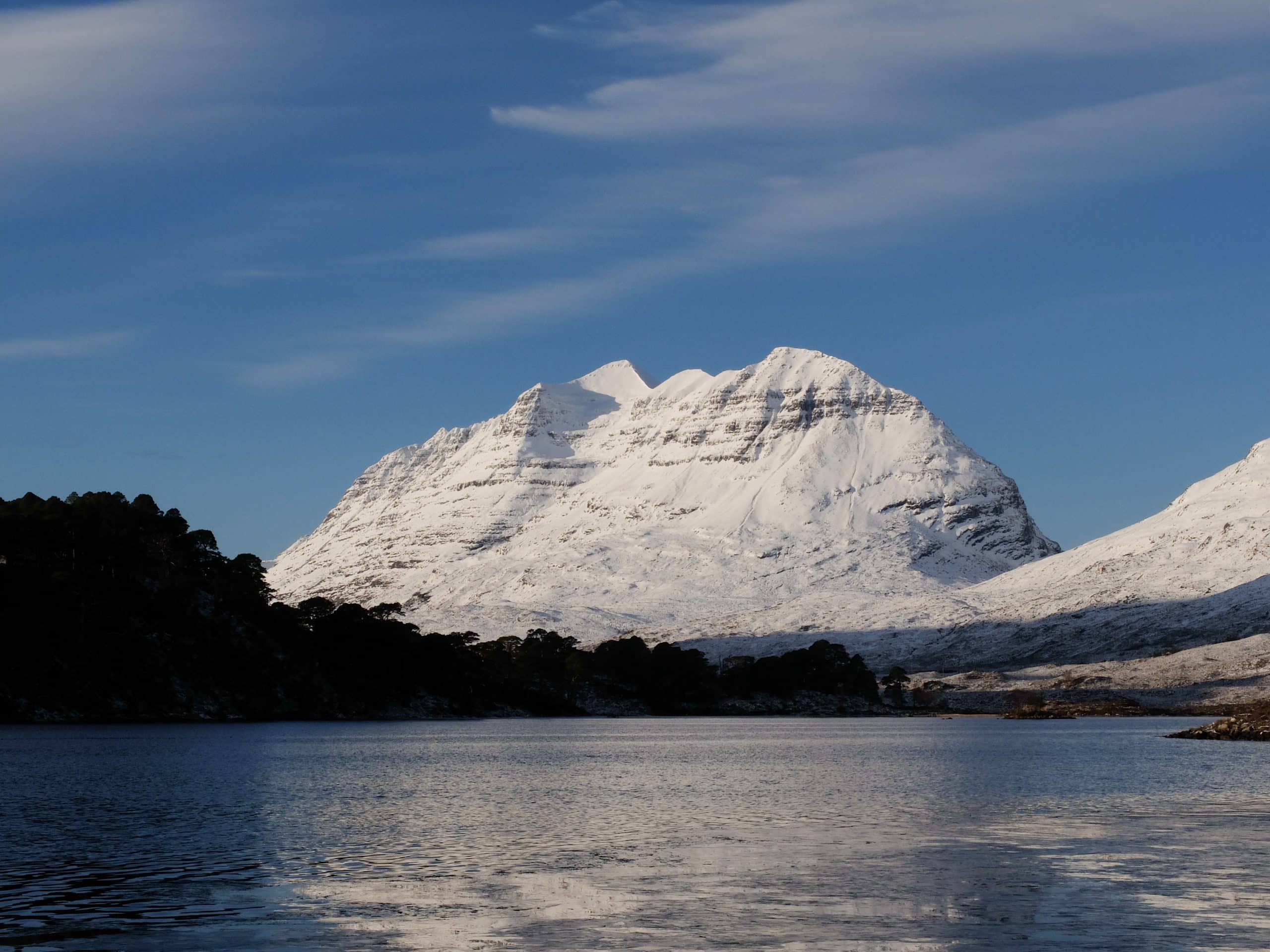 Stuc a Choire Dhuibh Bhig and Spidean a' Choire Leith on Liathach from Glen Torridon