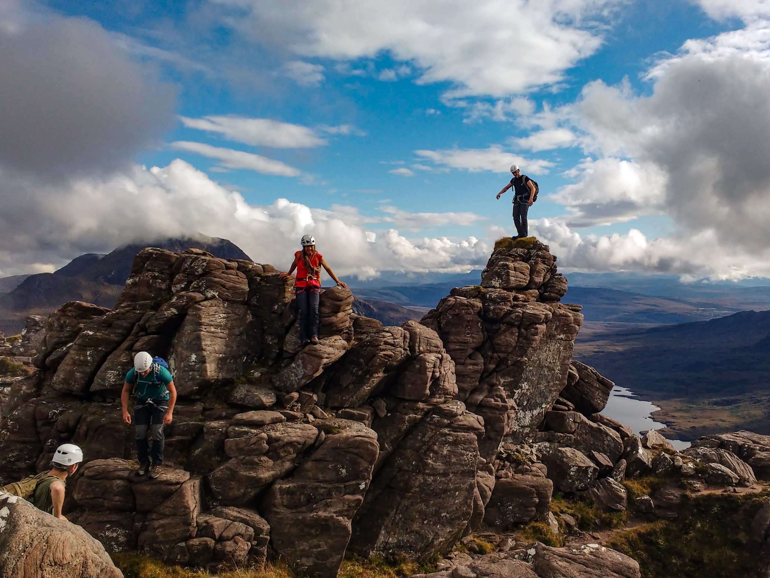 Scrambling on Stac Pollaidh in Assynt