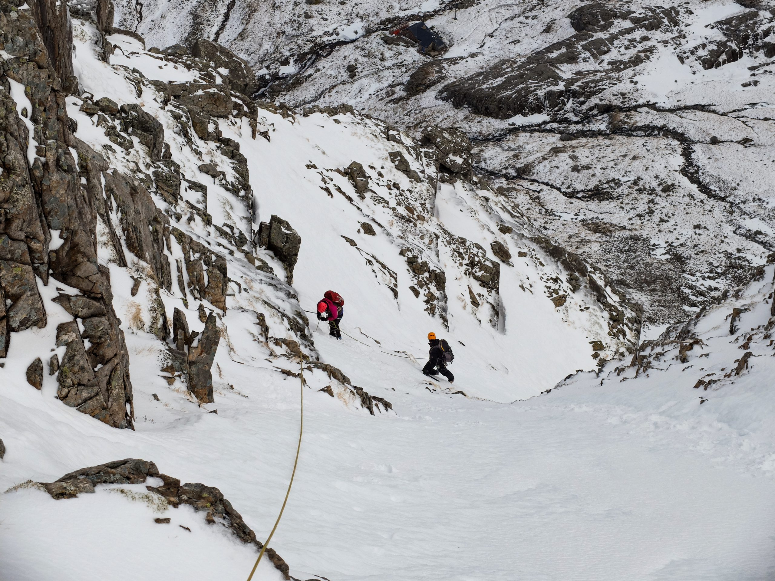 Steeper ground on the north face of Ben Nevis