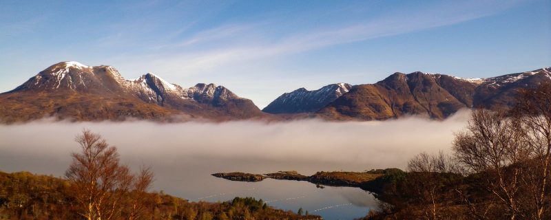 Cloud Inversion on the Torridon Mountains