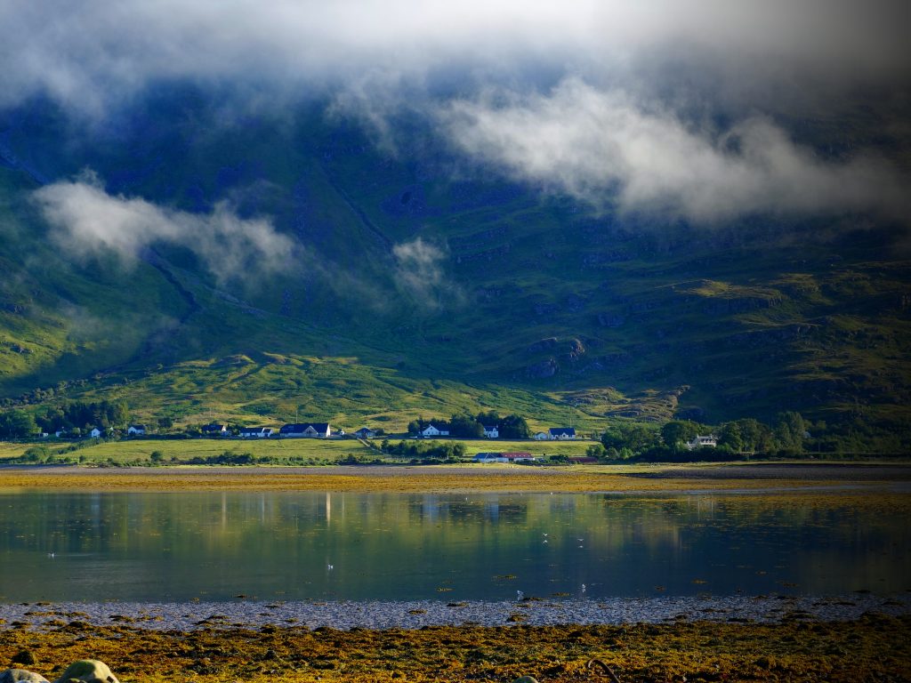 View of Torridon Village over the loch