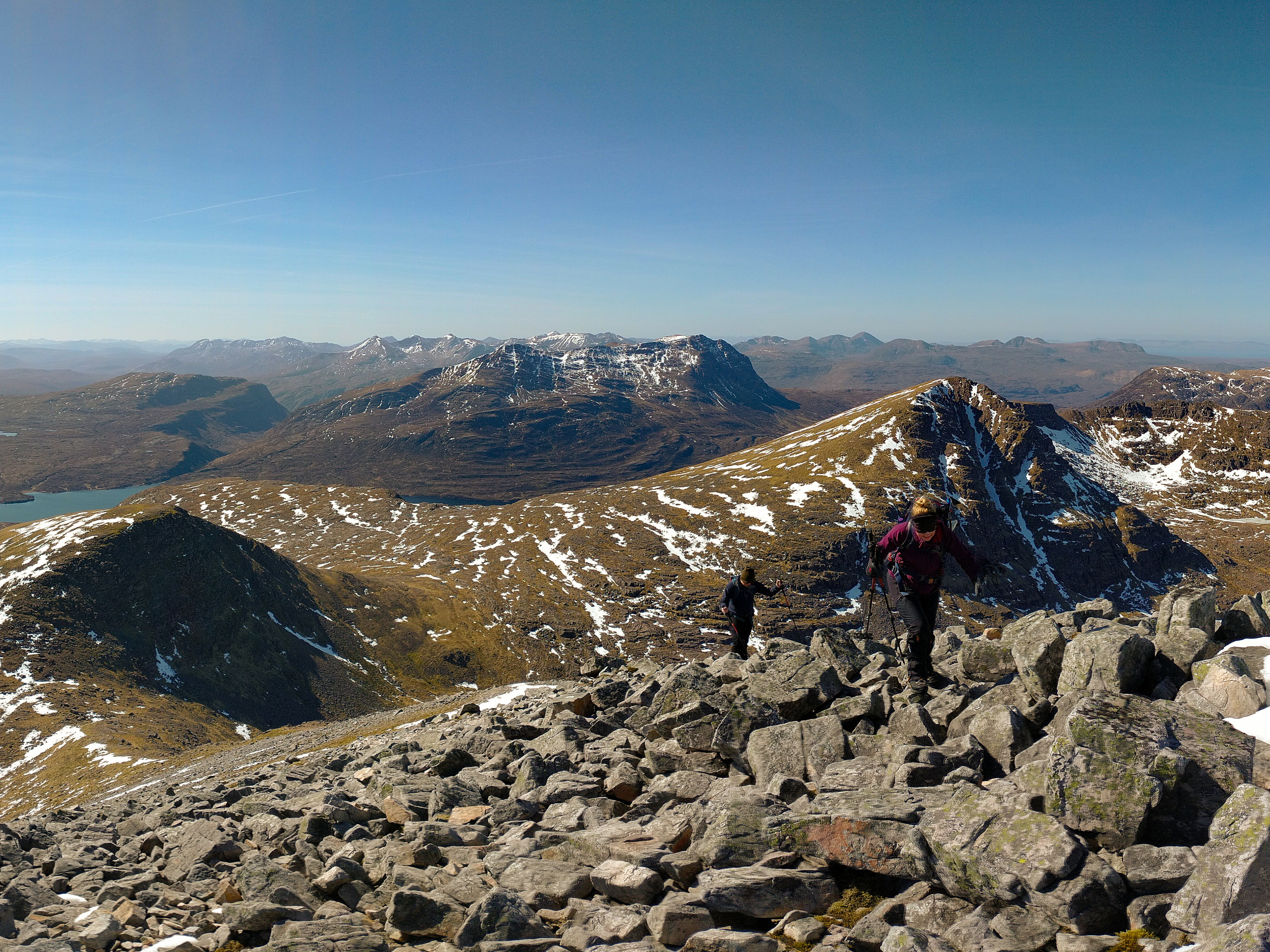 High on Mullach Coire Mhic Fearchair