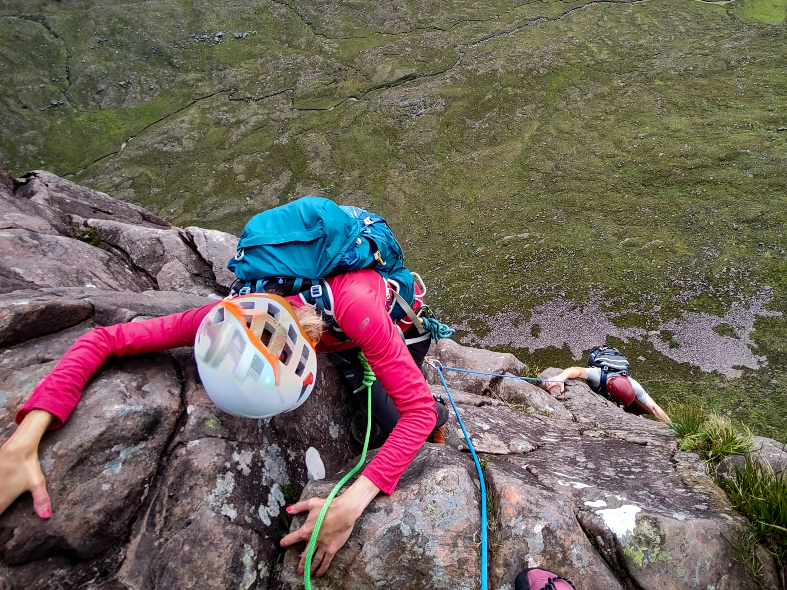 Climbing on the Cioch Nose Applecross