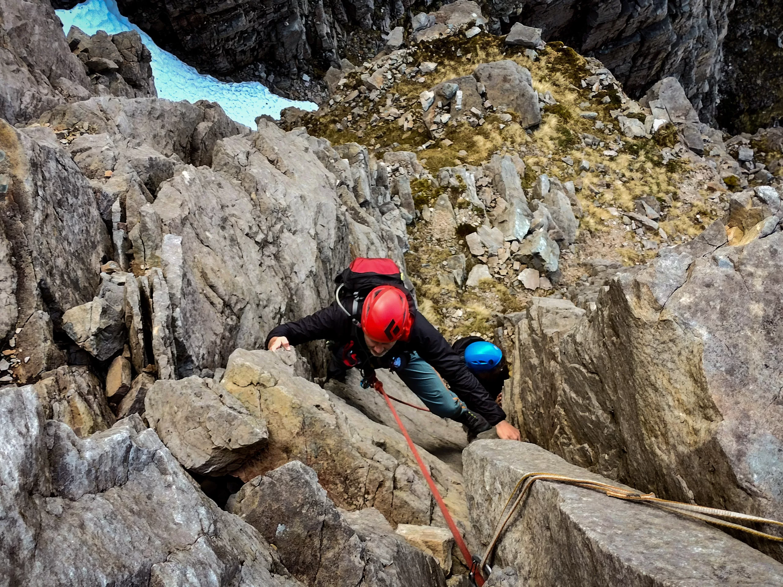 Climbers on East Buttress, Beinn Eighe