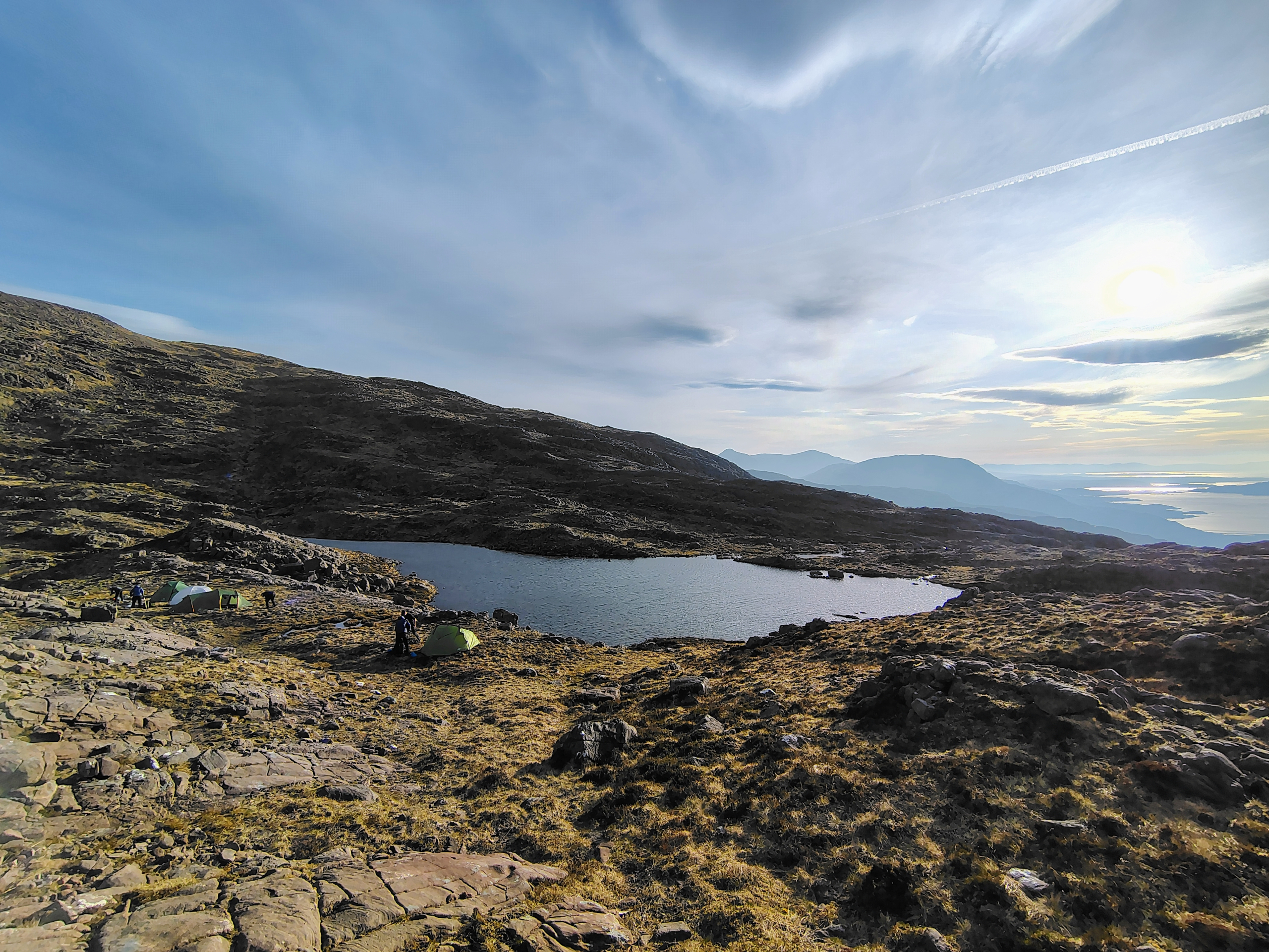 Photo of a wild camp as part of the expedition phase of the Mountain Leader Course.