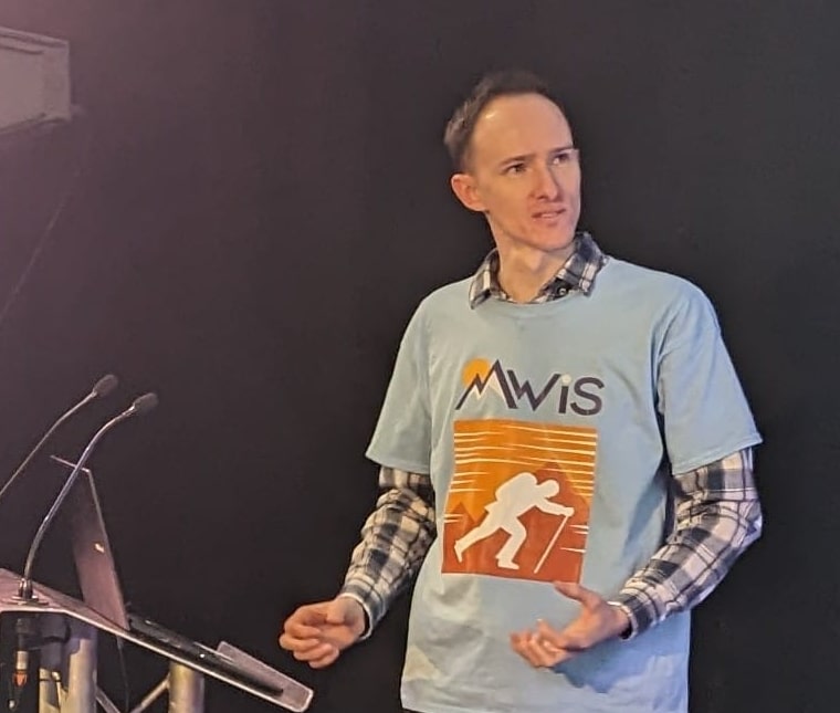 Garry from MWIS giving a presentation